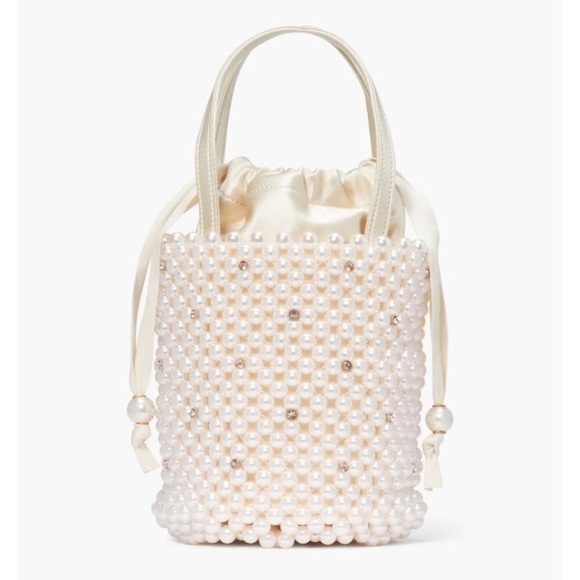 Purl Pearl Embellished Small Bucket Bag | Kate Spade - Picture 2 of 11